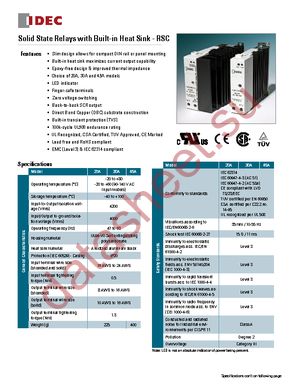 RSCA2N-20A datasheet  